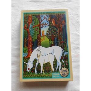 NEW Cobble Hill Jigsaw Puzzle Unicorn Horse Pony Forest Animals 180 Pieces CUTE!